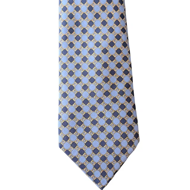 Highly Sought After Vintage Piaget 100% Silk Men's Blue Tie W Multicolor Designs in blue Silk from Poshmark