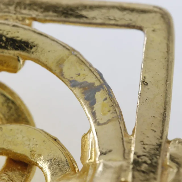 Chanel Plated Earrings in Gold Gold-plated metal from LuxUness, photo 6 of 7