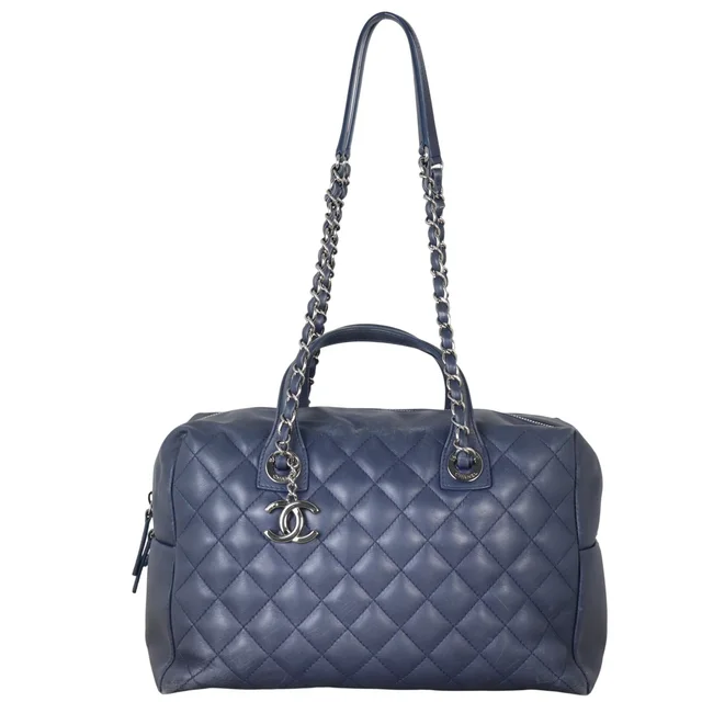 Chanel Feather Weight Bowling Bag in Calfskin from Luxe.It.Fwd
