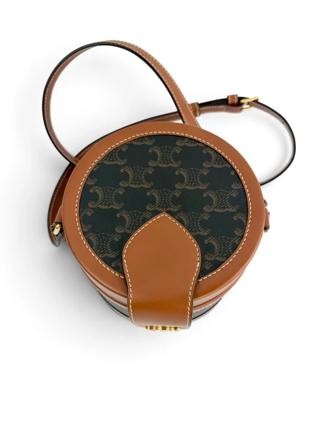Celine Triomphe Medium Tambour Bag in Calfskin from Season 2 Consign, photo 5 of 8