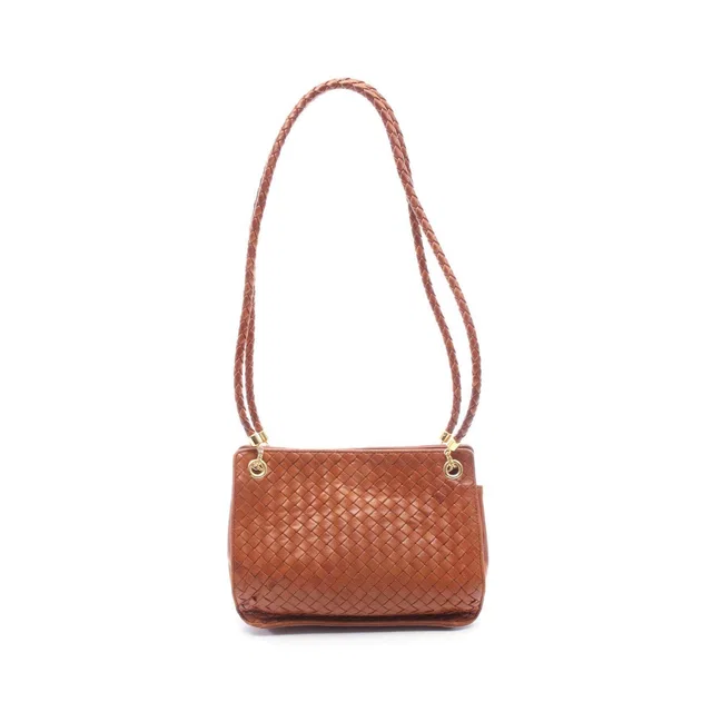 Bottega Veneta Intrecciato Lambskin Shoulder Bag in Lambskin from LuxUness