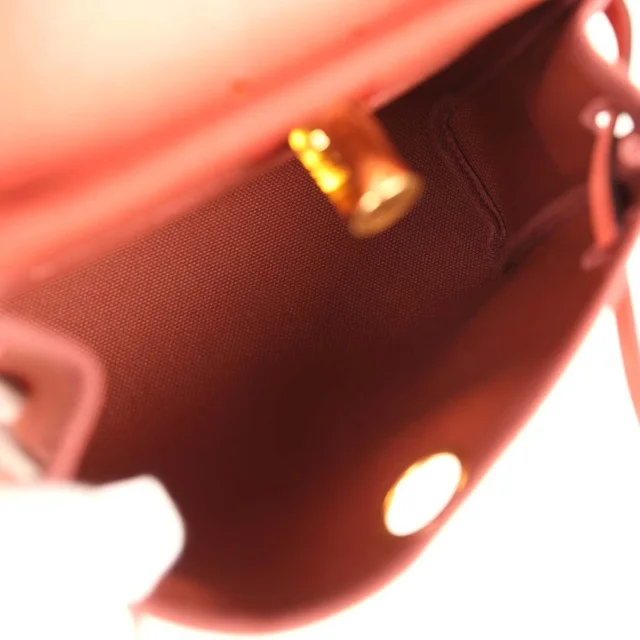 Hermès Herbag Zip 20 Mini Rouge H Toile Militaire Canvas and Vache Hunter Gold Hardware in Burgundy Canvas from Madison Avenue Couture, photo 10 of 10