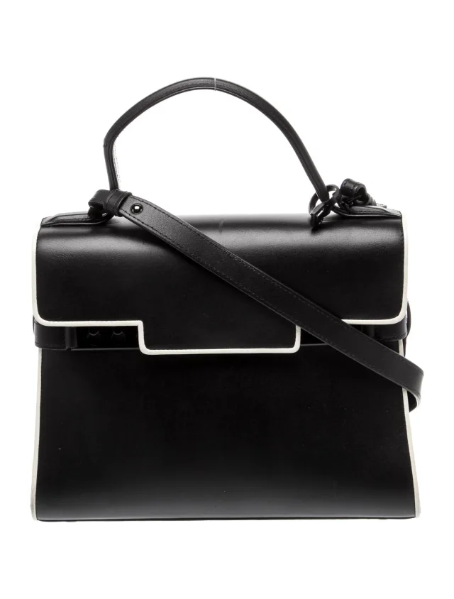 Delvaux Leather Le Tempète MM in black Leather from The RealReal