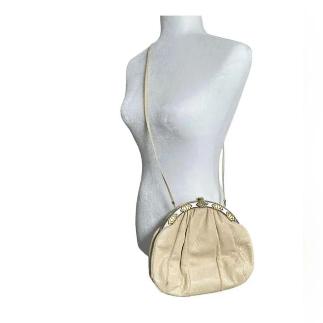 Judith Leiber Women's Bag - Cream in White from Depop, photo 9 of 9