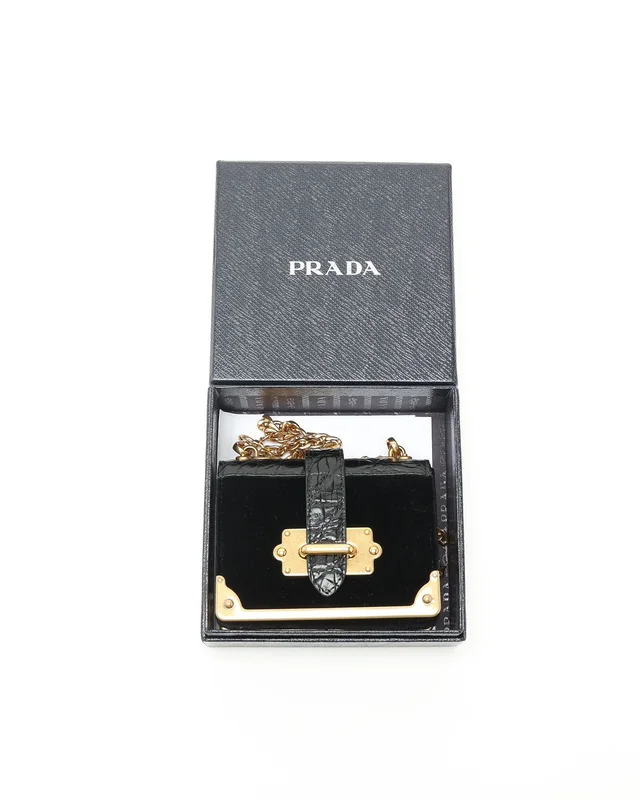 Prada Micro Cahier Bag in Crocodile from A Retro Tale, photo 4 of 4
