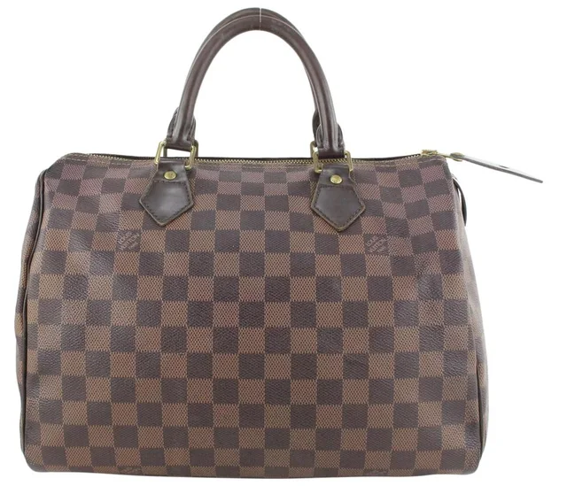 Louis Vuitton Damier Ebene Speedy 30 Boston Bag in Brown Canvas from Bagriculture