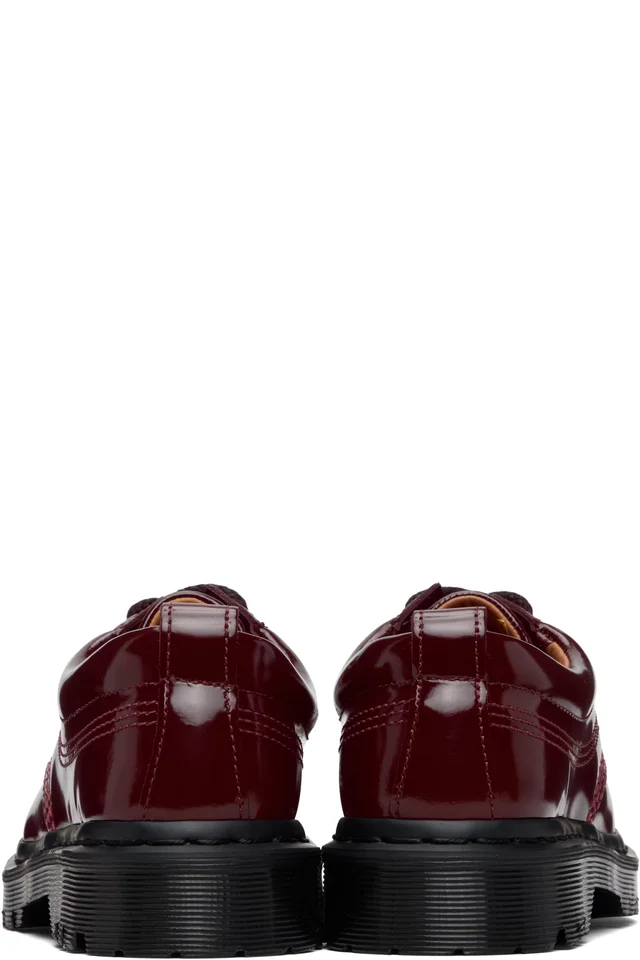Dr. Martens Burgundy Lowell Derbys, photo 2 of 5 from SSENSE