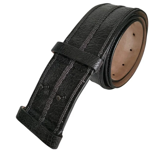 Brunello Cucinelli Leather Belt in Leather from LuxUness