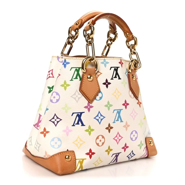 Louis Vuitton Monogram Multicolor Audra White in White Coated canvas from FASHIONPHILE, photo 3 of 9