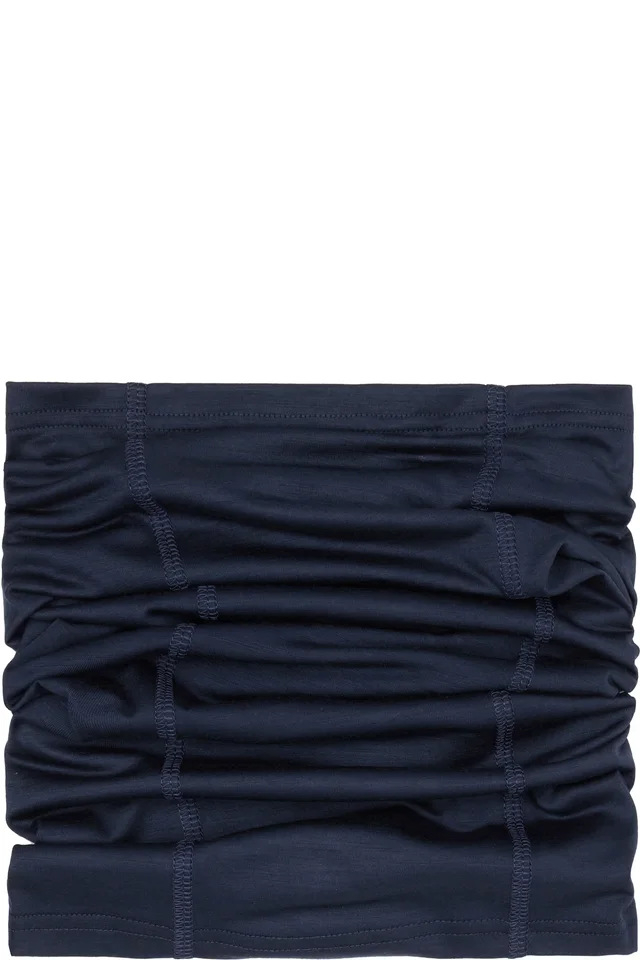 Rier SSENSE Exclusive Navy Cache-Cou Jersey Wool Neck Warmer, image 1 of 1 from SSENSE