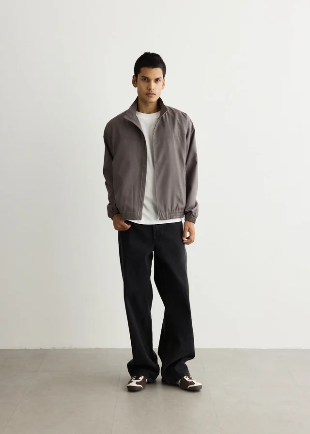 Saturdays NYC Everett Tropical Wool Training Jacket in Grey from Incu, photo 1 of 1