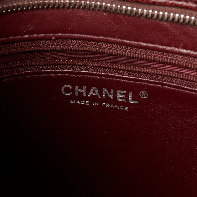 Chanel Caviar Quilted Medallion Tote Bordeaux in Burgundy Caviar leather from FASHIONPHILE, photo 6 of 13