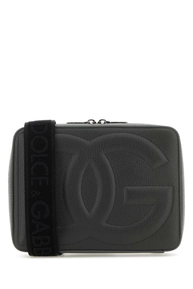 Dolce & Gabbana Quilted Deer Leather Shoulder Bag — Gray in Grey Leather from HEWI
