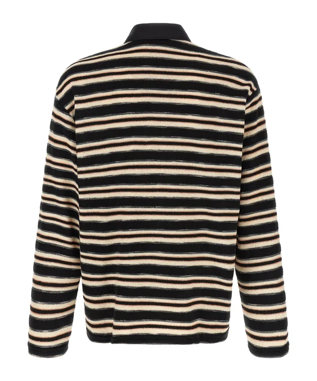 Song For The Mute Striped Button Detailed Polo Shirt, photo 2 of 4 from SENSER