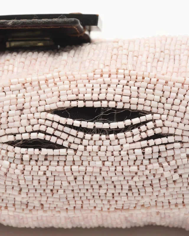 Fendi Medium Beaded Baguette Bag in Leather from A Retro Tale, photo 7 of 10