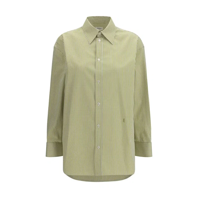 Saint Laurent Bicolor Cotton Pattern Shirt from HEWI