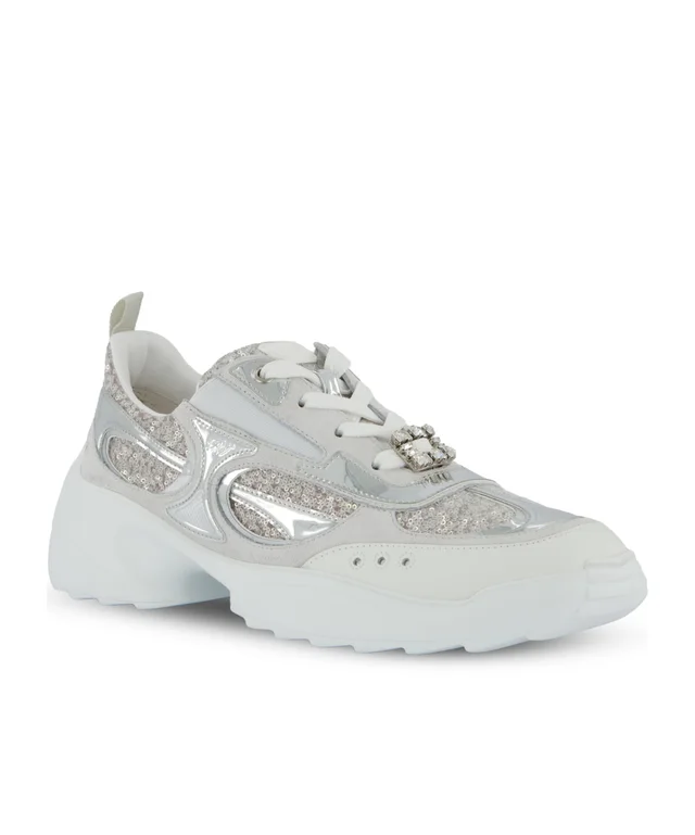 Roger Vivier Glitter Panel Low-Top Sneakers, photo 2 of 4 from SENSER