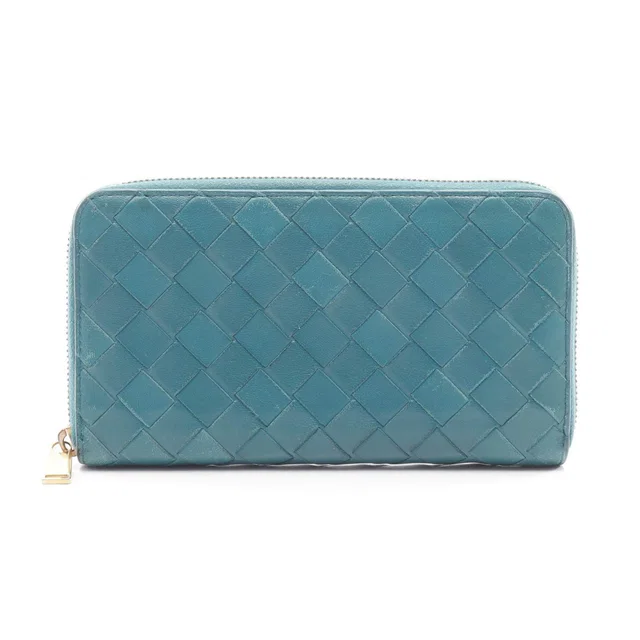 Bottega Veneta Intrecciato Leather Long Zip Wallet in Woven leather from LuxUness