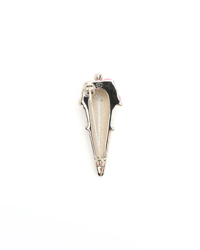 Chanel Coco Mark Ice Cream Brooch in White from A Retro Tale, photo 2 of 3