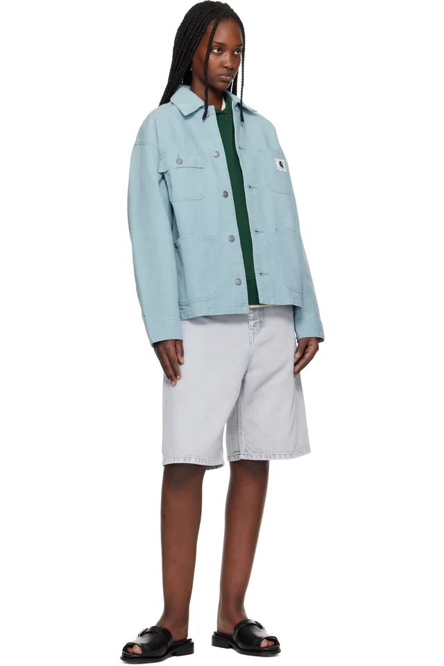 Carhartt Work In Progress Blue OG Michigan Jacket, photo 4 of 4 from SSENSE