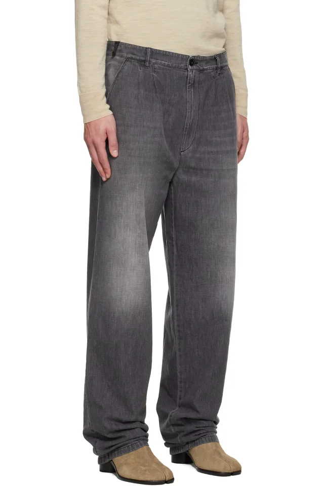 Maison Margiela Gray Straight-Leg Jeans, photo 2 of 3 from SSENSE