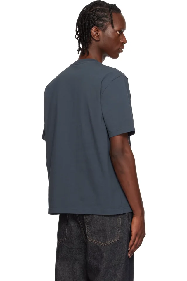 Maison Kitsuné Navy Dressed Fox Comfort T-shirt, photo 3 of 4 from SSENSE