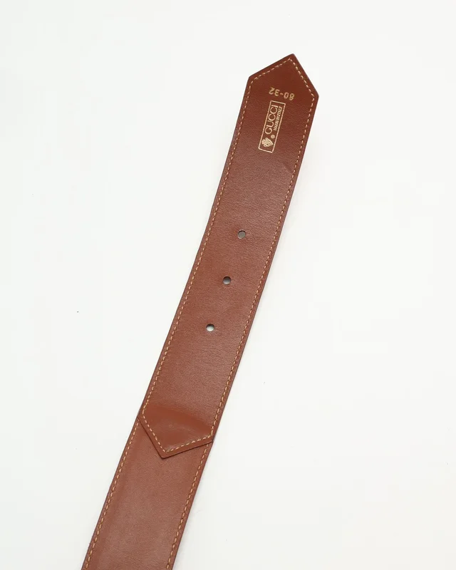 Gucci Web Leather Belt, Size 80 in Leather from A Retro Tale, photo 4 of 4