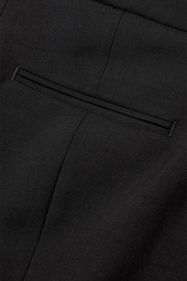 McQueen Tailored Wool Straight-Leg Pants in Black, photo 4 of 4 from THE OUTNET