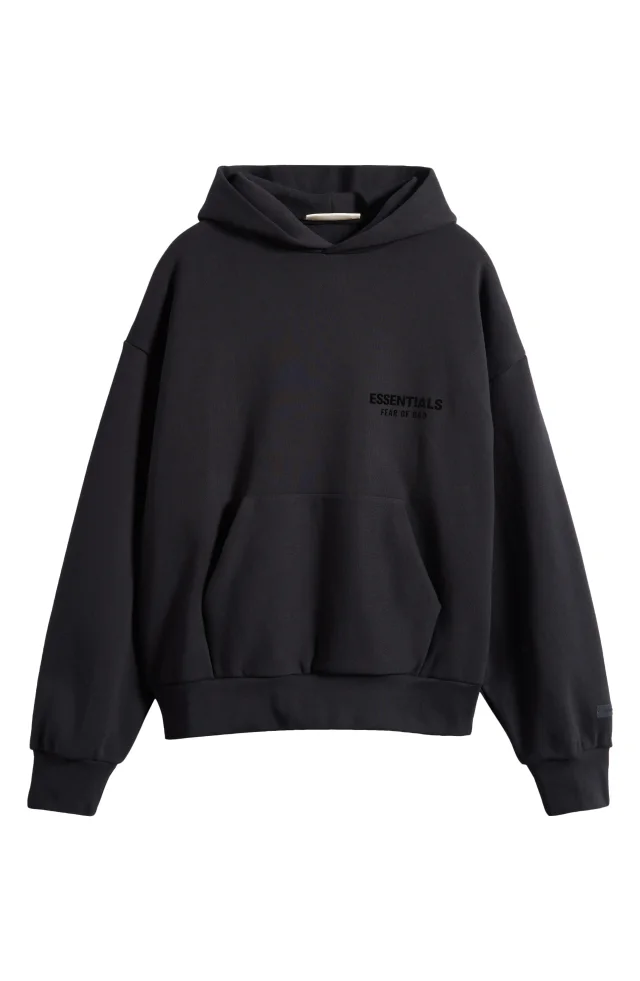 Fear of God Essentials Classic Fleece Hoodie in Black, photo 5 of 6 from Nordstrom Rack