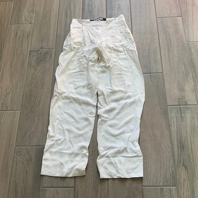 Jacquemus Le Coup De Soleil White Pants in white from Poshmark