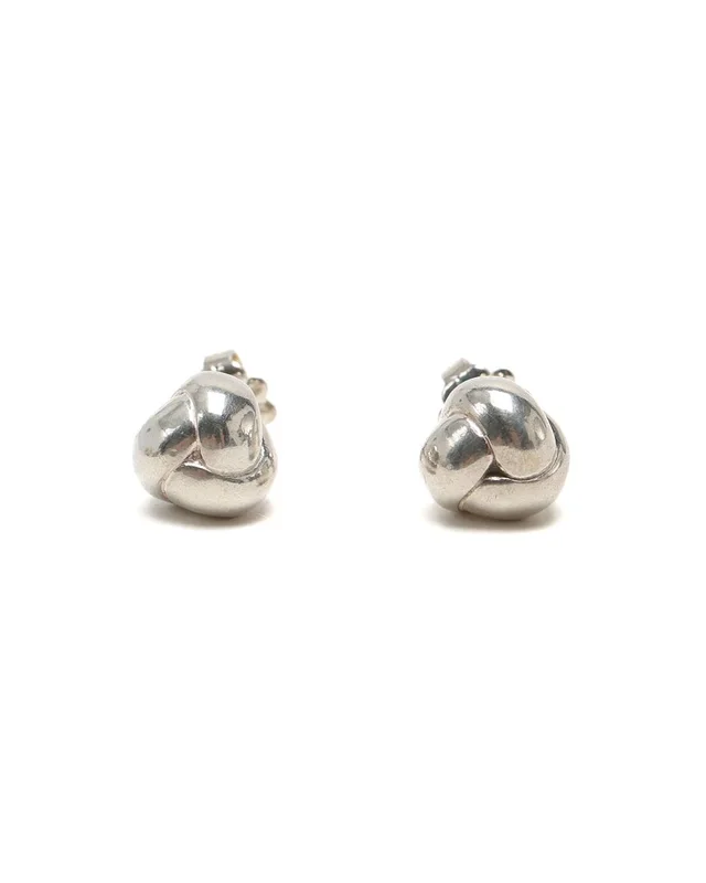Tiffany & Co. Stud Knot Silver Earrings in Silver from A Retro Tale