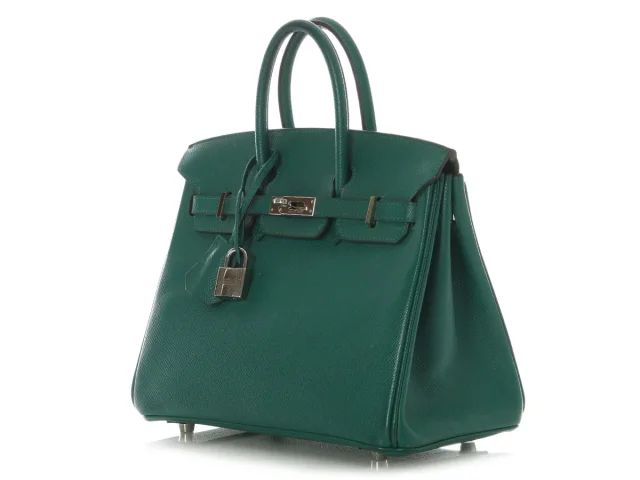 Hermès Malachite Epsom Birkin 25 in Epsom leather from Ann's Fabulous Finds, photo 3 of 11