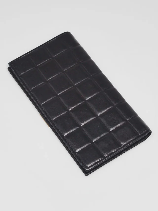 Chanel Black Square Quilt Lambskin Leather L Yen Wallet in Black Lambskin from Yoogis, photo 4 of 10
