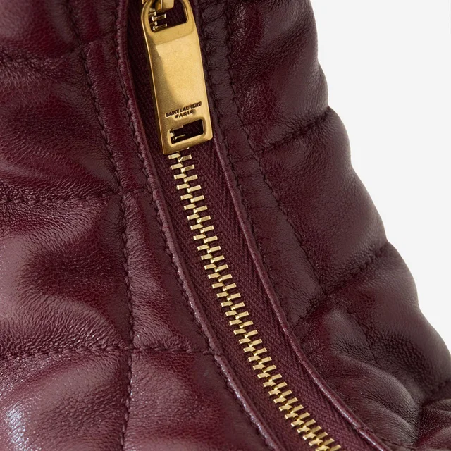 Saint Laurent Icare Shoulder Bag — Burgundy Nappa Leather in Burgundy Nappa leather from HEWI