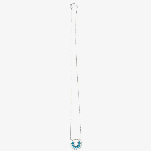 Bottega Veneta Wave Necklace — Blue Turquoise Paste Necklaces in Blue from HEWI, photo 3 of 3