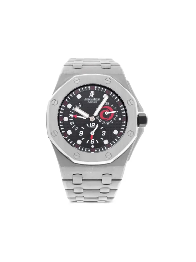 Audemars Piguet 2003 pre-owned Royal Oak Offshore 44mm - men - Sapphire Crystal/Titanium - One Size - Black in black from Farfetch