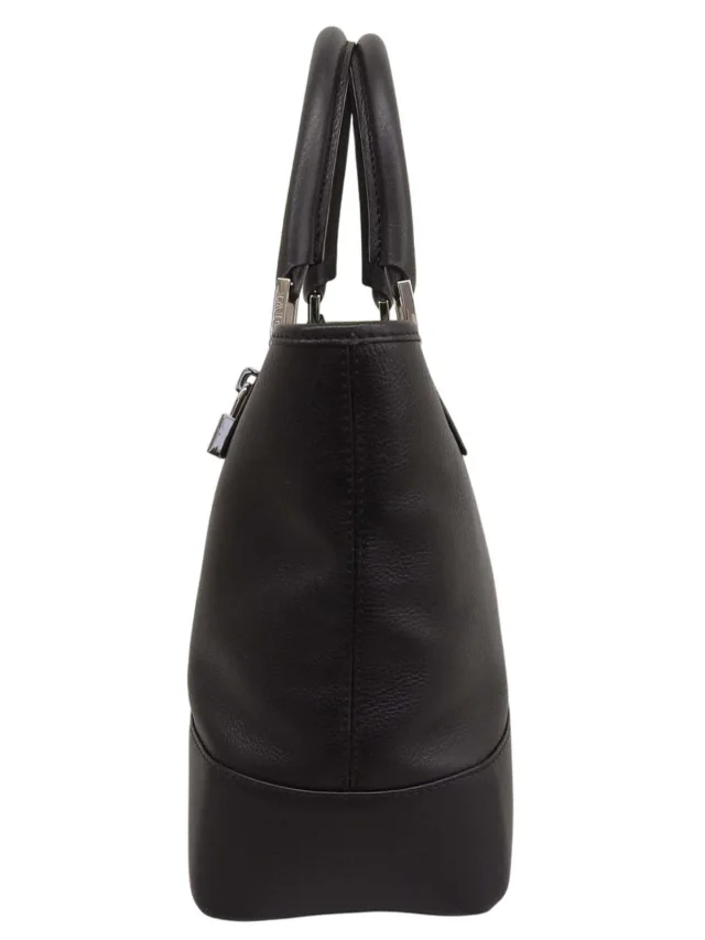Loewe Anagram Embossed Frost Tote Bag Black from VINTAGE QOO TOKYO, photo 4 of 10