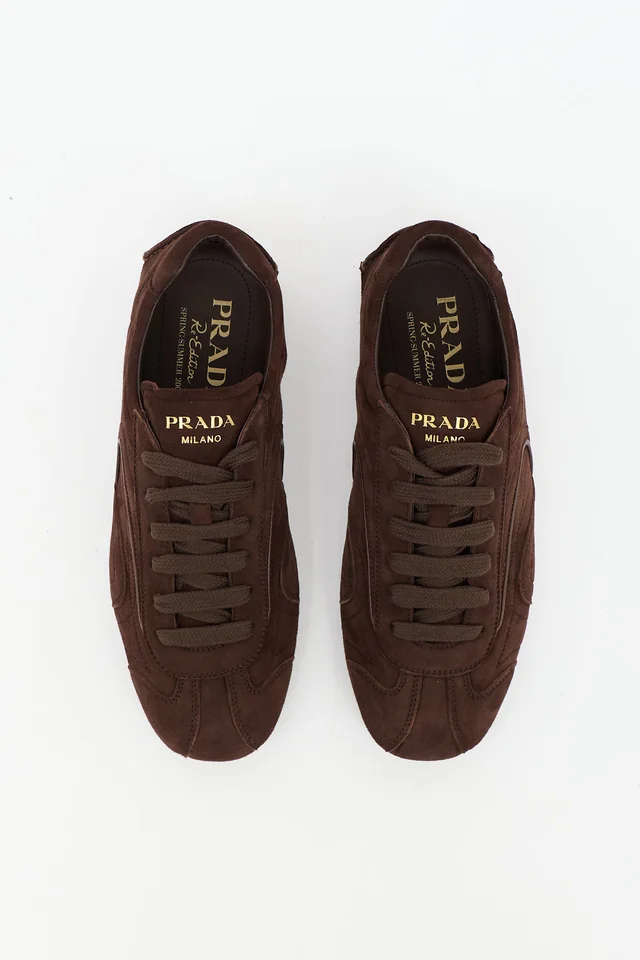Prada 2005 Re-Edition Montecarlo Sneaker in Suede from VSP Consignment, photo 2 of 2