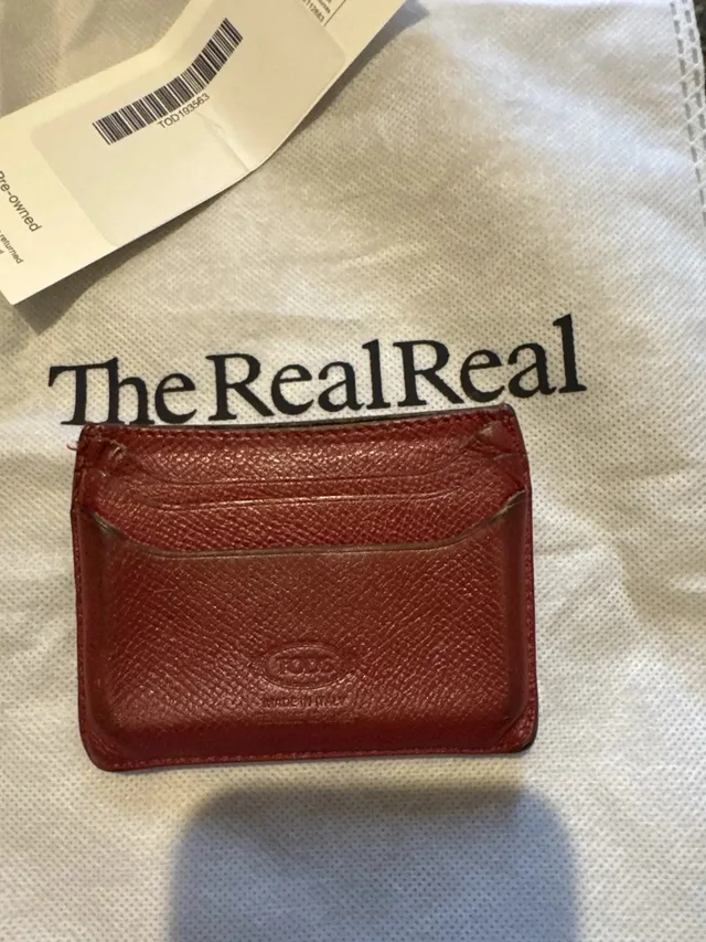 Tod's Wallet Card Holder Red in red from Grailed, photo 1 of 1