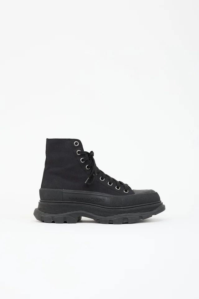 Alexander McQueen Canvas Tread Slick Sneaker in Canvas from VSP Consignment
