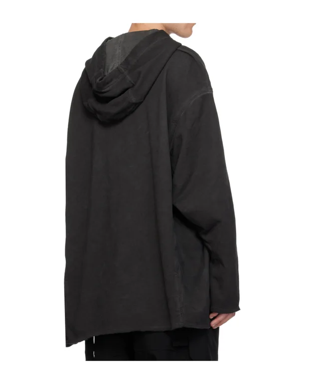 Rick Owens Drkshdw drawstring raw-cut hoodie, photo 6 of 7 from SENSER