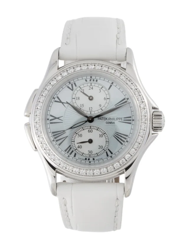Patek Philippe Calatrava Travel Time Watch in multicolor Crocodile from The RealReal