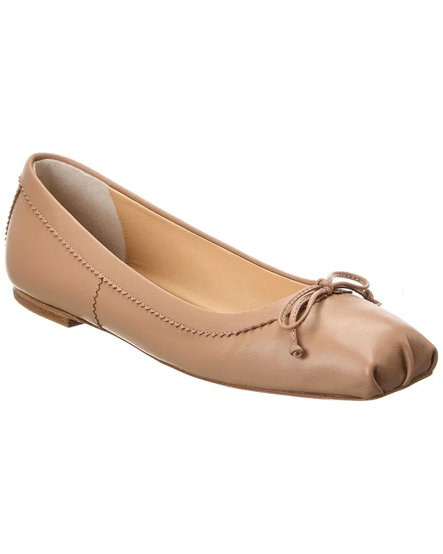 Christian Louboutin Mamadrague Leather Flat in //asset2.ruecdn.com/images/sw/131314/1313142500_RLSW_beige.jpg, image 1 of 1 from Rue La La