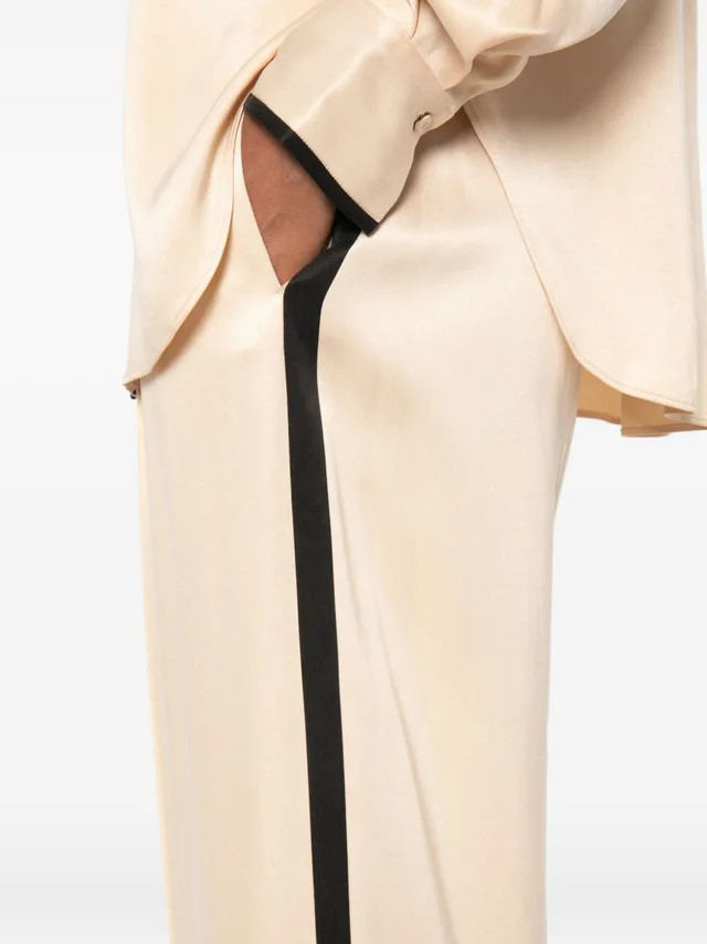 Forte Forte side-stripe wide-leg trousers, photo 5 of 5 from SENSER
