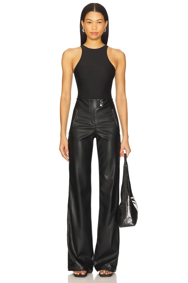 Heroine Sport Aimee Leather Pant in Black, photo 5 of 6 from REVOLVE (Canada)