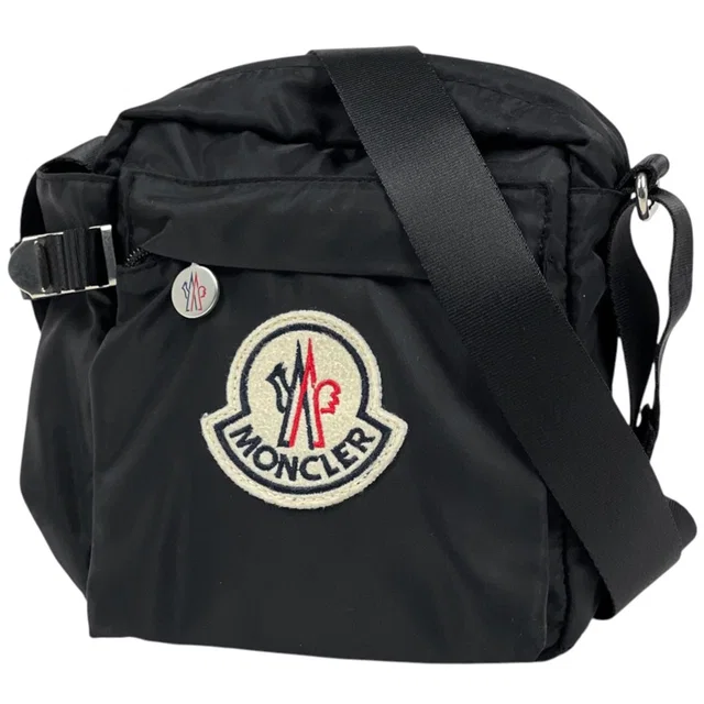 Moncler Shoulder Bag Nylon Black in Black Nylon from The Reluxe