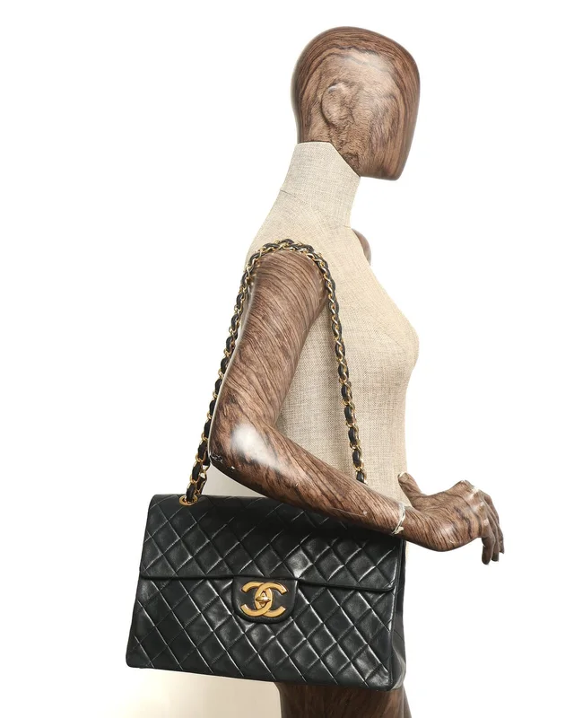 Chanel Classic Maxi Single Flap Bag in Leather from A Retro Tale, photo 10 of 10