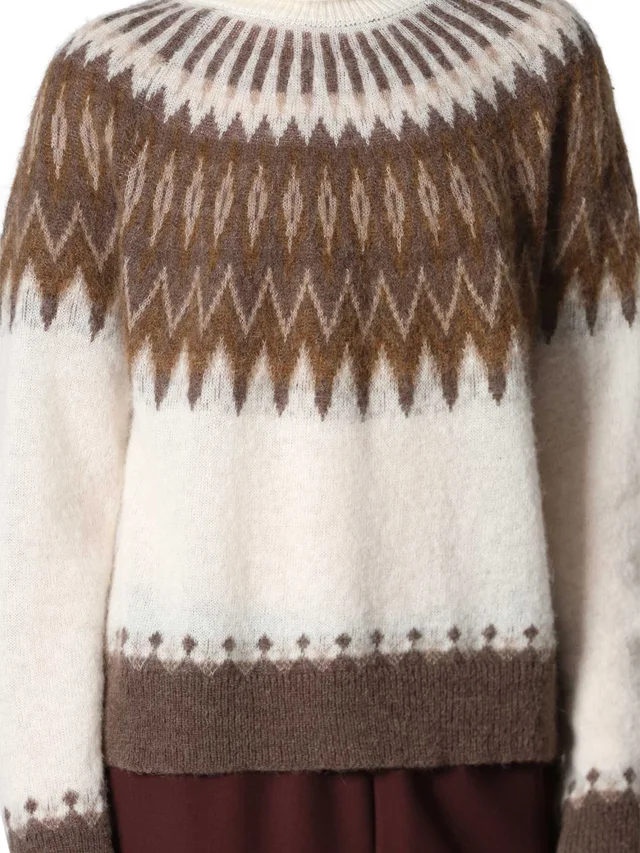 Roberto Collina Fair Isle turtleneck sweater, photo 3 of 3 from SENSER