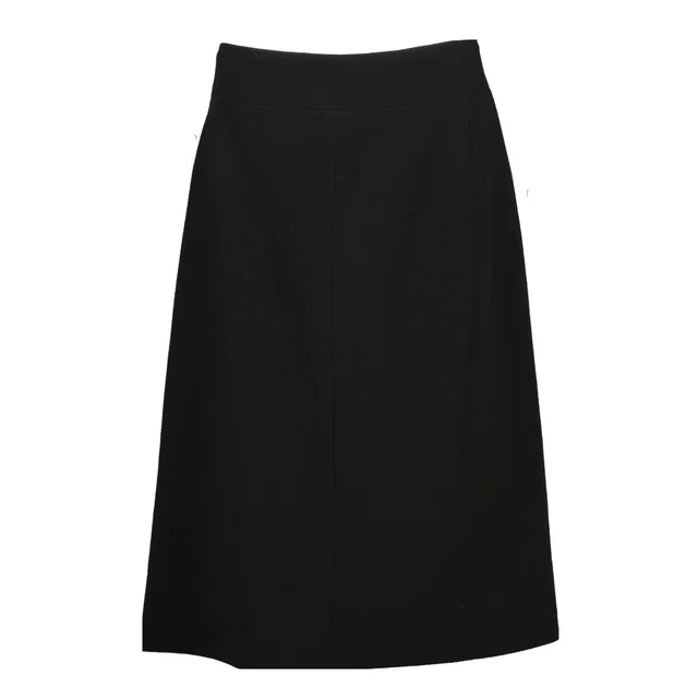 Chanel Black Wool Skirt in Black Wool from Labellov