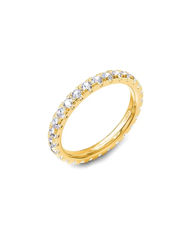 Lab Grown Diamonds Silver 1.12 ct. tw. Lab-Grown Diamond Eternity Ring, image 1 of 1 from Rue La La